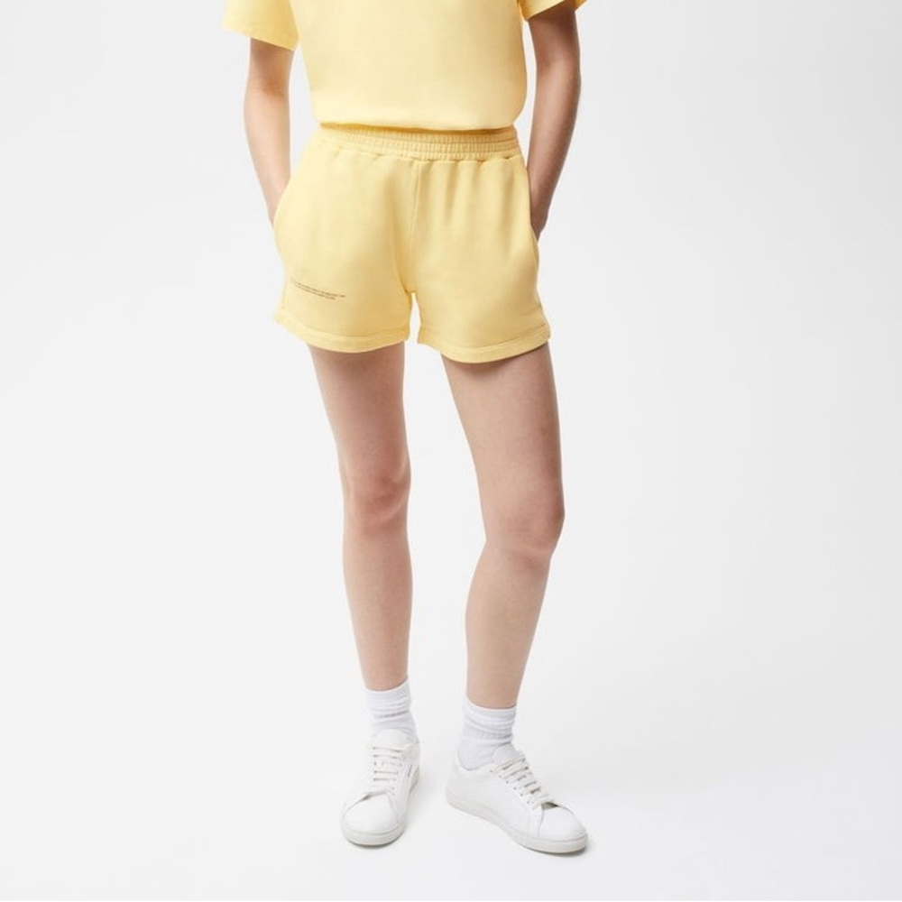Pangaia 365 Midweight 100% Organic Cotton Shorts Yellow Size XXS